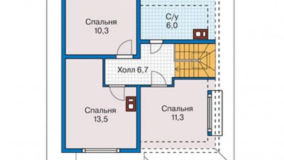 План мансардный этаж