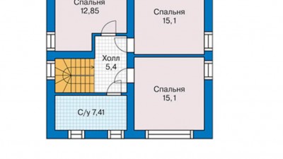 Проект дома Каскад План 2 этаж