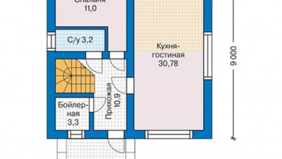 Проект дома Каскад План 1 этаж