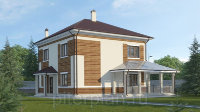 Визуализация дома проекта Квик-хаус